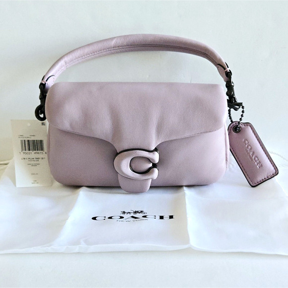 Coach Pillow Tabby 18 Purple Nappa Leather Mini Shoulder Bag Or Crossbody NEW - Picture 3 of 14